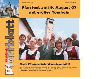 Pfarrblatt Sommer 2007 - pfarre kitzbuehel