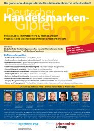 Deutscher Handelsmarken-Gipfel 2012 - The Conference Group ...