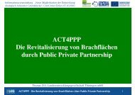 Die Revitalisierung von Brachflächen über Public ... - optirisk.de