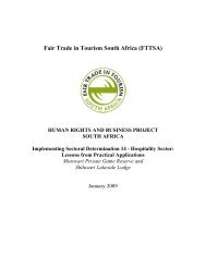 Fair Trade in Tourism South Africa (FTTSA)