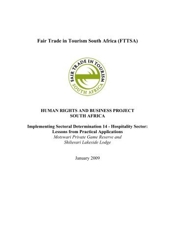 Fair Trade in Tourism South Africa (FTTSA)