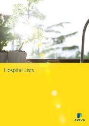 hospital lists (PDF 2191KB) - Aviva