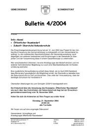 Bulletin 04/2004 - Gemeinde Birmenstorf