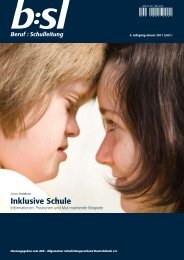 Inklusive Schule - b:sl-Beruf Schulleitung