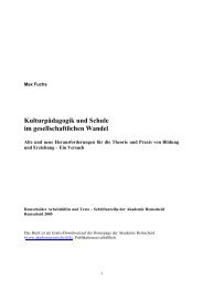 Kulturpädagogik und Schule im gesellschaftlichen Wandel