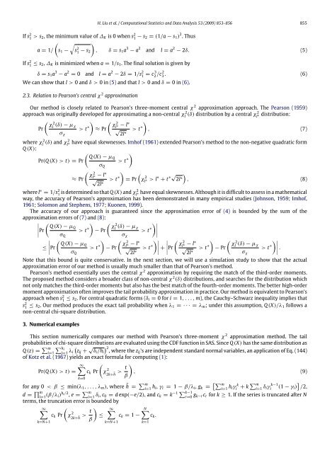 A new chi-square approximation to the distribution - NCSU Statistics ...