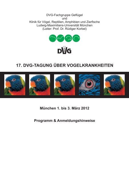 17. DVG-TAGUNG ÜBER VOGELKRANKHEITEN