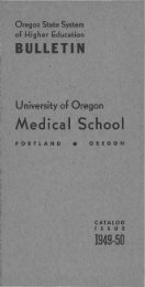 Medical School - University of Oregon
