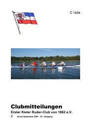 Clubmitteilungen 3/2009 - ekrc.de | Erster Kieler Ruder-Club von 1862