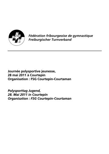 Fédération fribourgeoise de gymnastique Freiburgischer ...