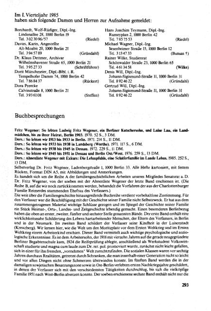 Mitteilungen des Vereins für die Geschichte Berlins 1983