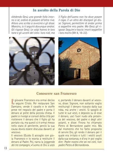 Ebook gratis Sui passi di San Francesco - Domus Pacis Assisi