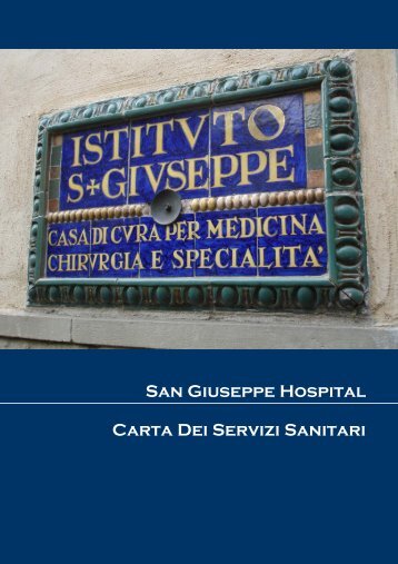 San Giuseppe Hospital Carta Dei Servizi Sanitari - Casa di cura San ...