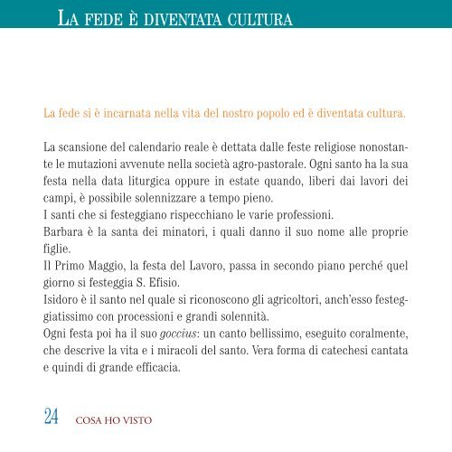 Che cosa ho visto.pdf - Parrocchia San Pietro Pirri