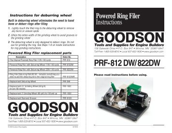 PRF-812DW/822DW - Goodson.com