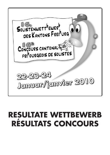 resultate wettbewerb résultats concours