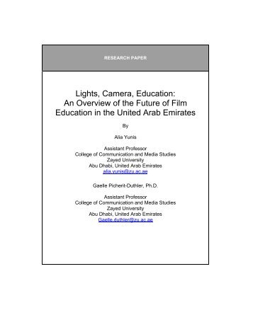 Lights, Camera, Education: An Overview of the Future of Film ...