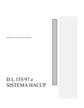 D.L.155/97 e SISTEMA HACCP - Federfarma Napoli