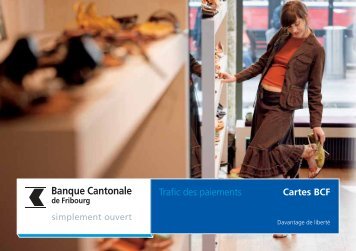 Gamme des cartes BCF - Banque Cantonale de Fribourg