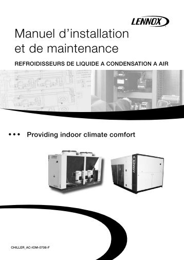 Manuel d'installation et de maintenance - Lennox