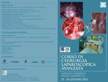 CORSO DI CHIRURGIA laparoscopica AVANZATA - Auro