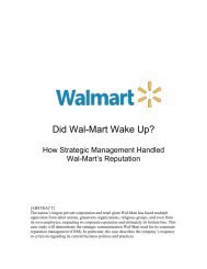 Did Wal-Mart Wake Up? - The Arthur Page Society