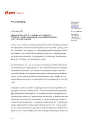 Pressemitteilung - E.ON Bayern