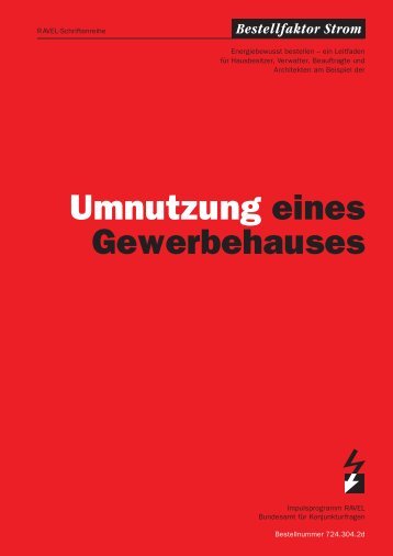 Umnutzung eines Gewerbehauses - Energie.ch