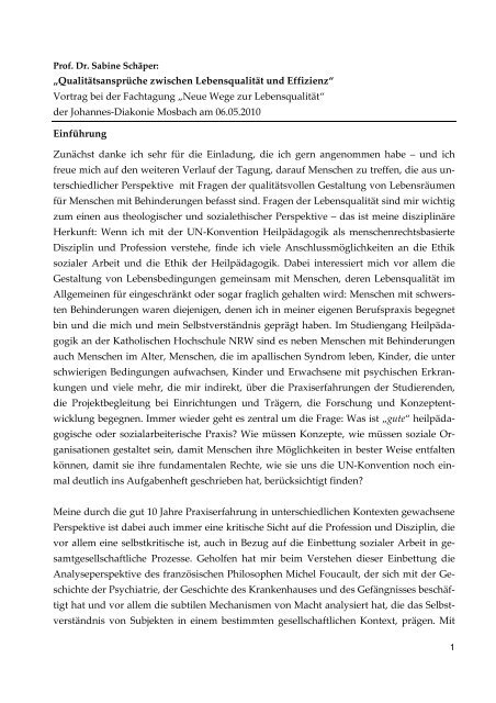 Referat Schäper - Johannes-Diakonie Mosbach