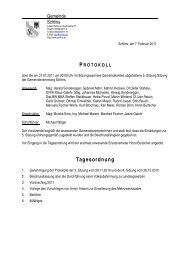 Tagesordnung - Gemeinde Schlins