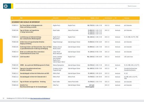 Seminarprogramm PDF zum Download - Pädagogische Hochschule ...