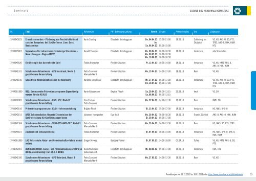 Seminarprogramm PDF zum Download - Pädagogische Hochschule ...