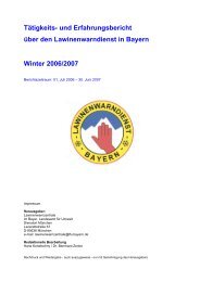 LWD Bayern - Tätigkeitsbericht Winter 2006/07 - Lawinenwarndienst ...