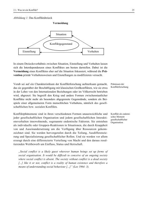 Konfliktregelung und Friedenssicherung im internationalen System