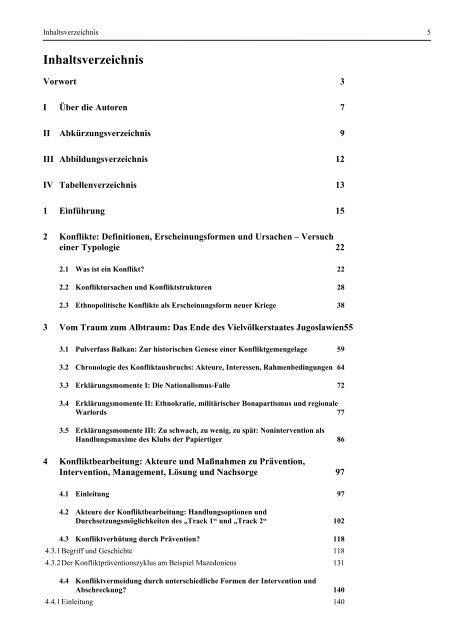 Konfliktregelung und Friedenssicherung im internationalen System