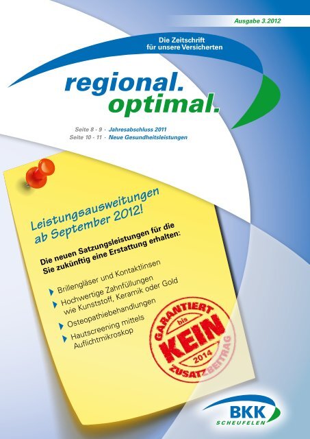 Regional Optimal Bkk Scheufelen
