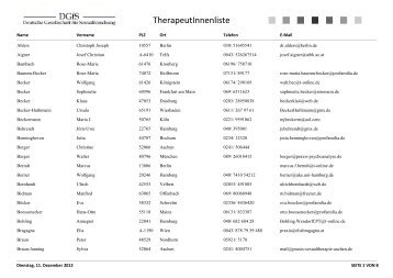 Liste alphabetisch - DGfS