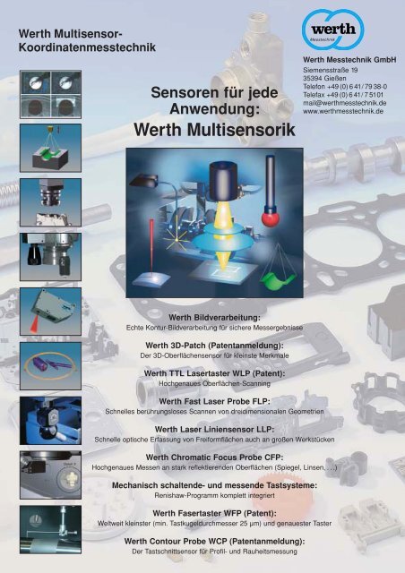 Präzision mit gläserner Faser - Werth Messtechnik GmbH