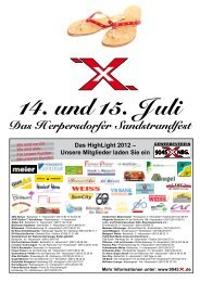 14. und 15. J uli Das H erpersdorfer Sandstrandfest - herpersdorf.net