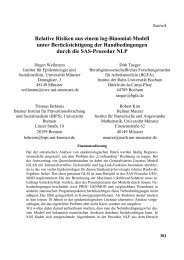 Relative Risiken aus einem log-Binomial-Modell unter ... - SAS-Wiki