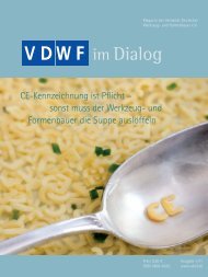 VDWF im Dialog 1/2011