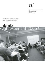 ikmb-Jahresbericht 2005 - Institut für Kommunikations- und ...