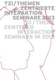 tzi/themen zentrierte interaktion seminare 2013 tci/theme centered ...