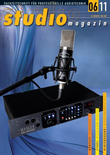 Hintergrund Mikrofonpraxis Teil 2 Studio Magazin