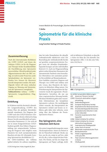 Spirometrie für die klinische Praxis (pdf, 1.2 MB - Berner Institut für ...