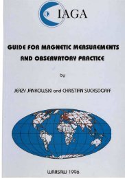 IAGA Guide for magnetic measurements and observatory praxis