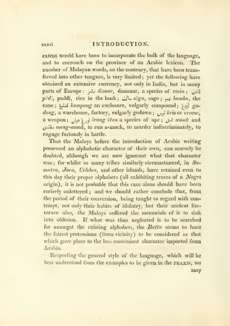 A grammar of the Malayan language, with an introduction and praxis..