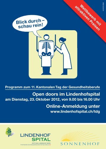 Open doors im Lindenhofspital Online-Anmeldung unter Blick durch ...