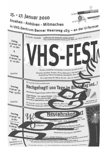 Programm VHS-FEST 2010 - Kulturograf