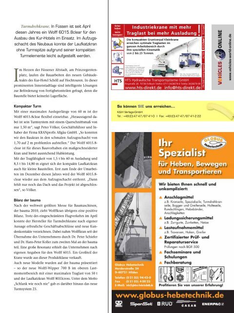 nvestm - Kran- und Hebetechnik Fachzeitschrift